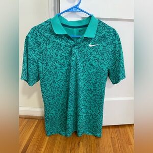 Nike Polo Shirt Green Size Small